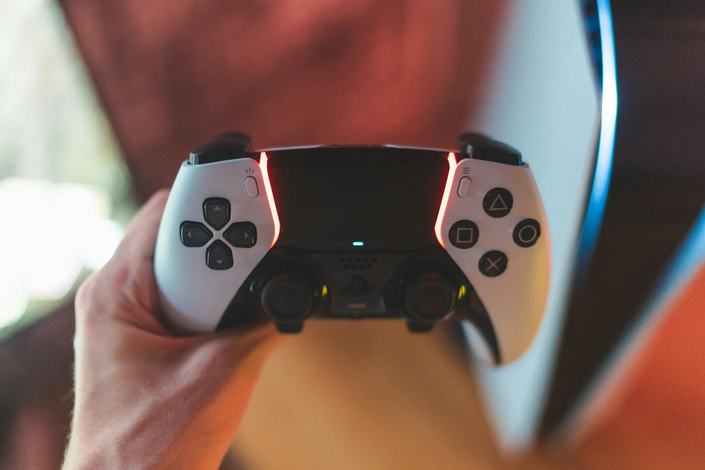 Modern console close-up